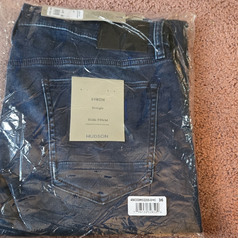 Hudson Jeans Men's Dark Blue Straight Jeans